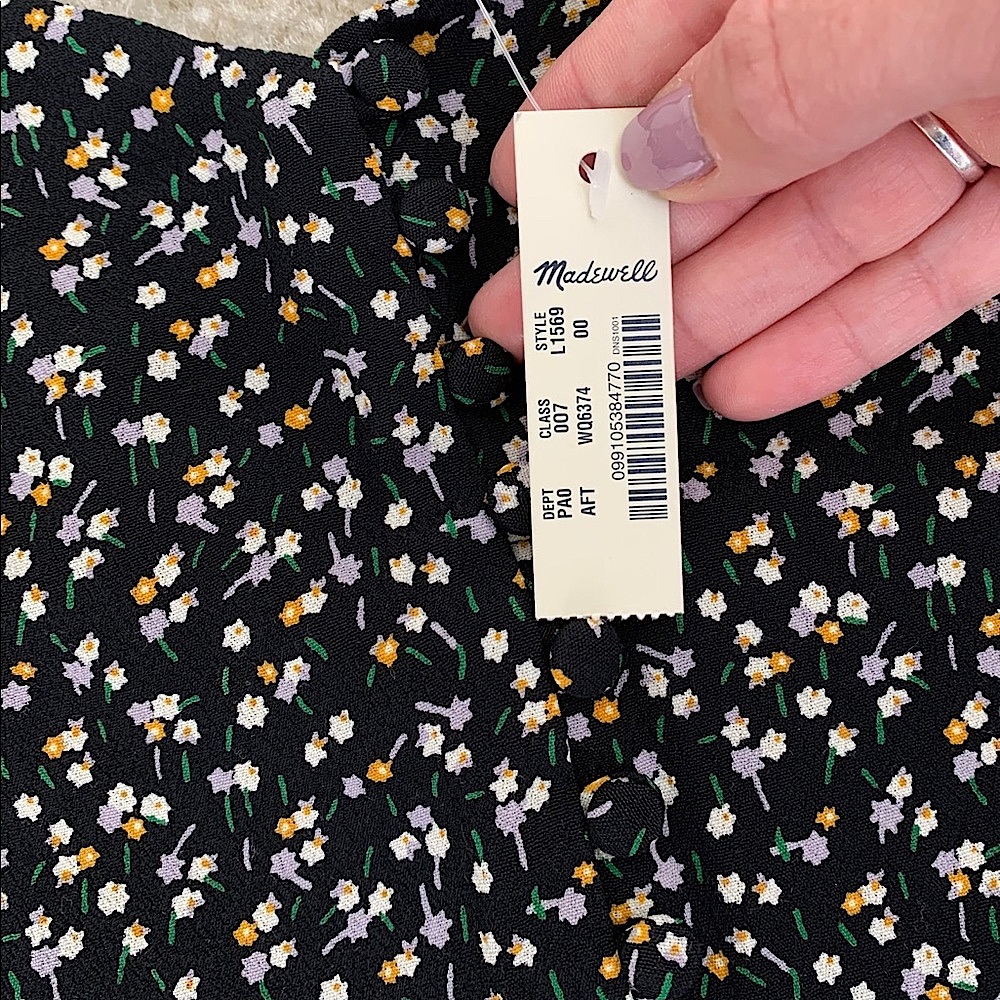 Madewell Front Button Tank Top